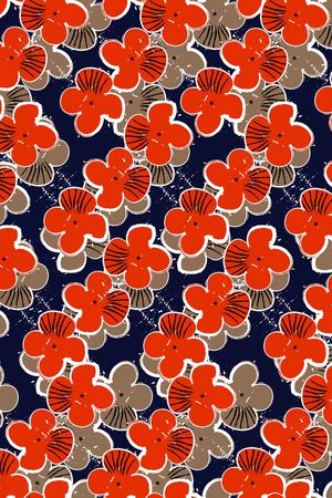 彩底花卉印花华亿平台图片