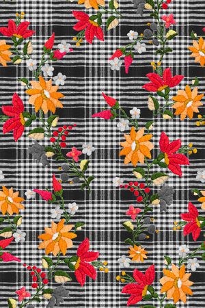 格子印花华亿平台图片