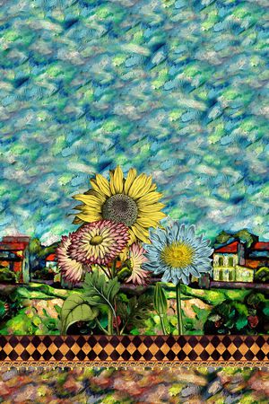 田园印花华亿平台图片