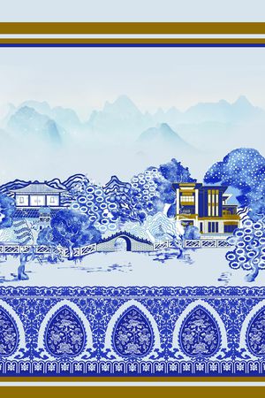 风景定位印花华亿平台图片