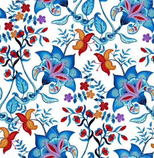 花卉印花华亿平台图片