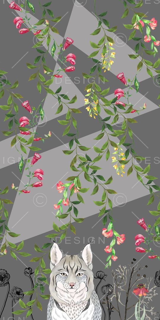 手绘花卉印花华亿平台图片