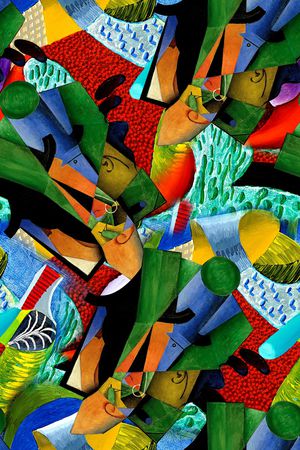 抽象印花华亿平台图片