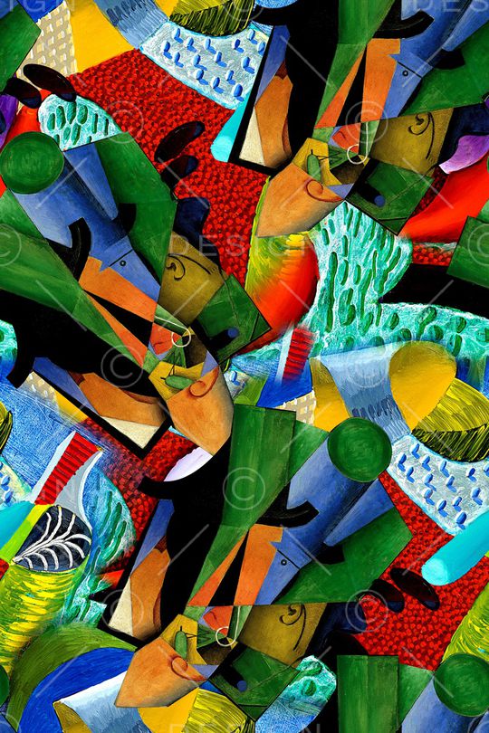 抽象印花华亿平台图片