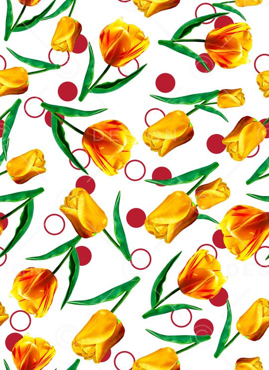 郁金香印花华亿平台图片