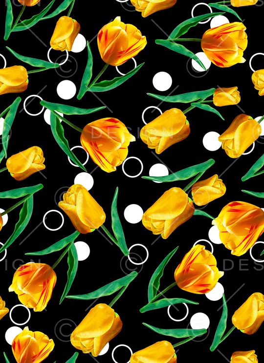 郁金香印花华亿平台图片