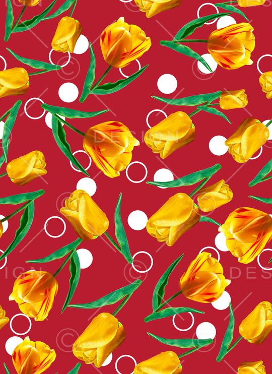 郁金香印花华亿平台图片