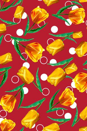 郁金香印花华亿平台图片