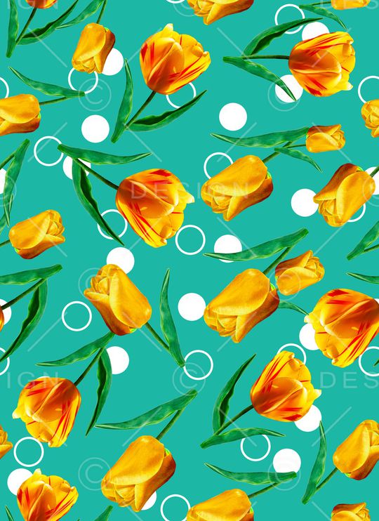 郁金香印花华亿平台图片