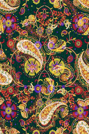 佩斯利印花华亿平台图片