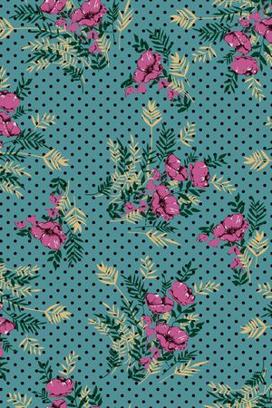 花卉印花华亿平台图片