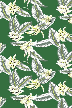 线条花卉印花华亿平台图片