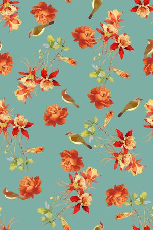 鸟印花华亿平台图片