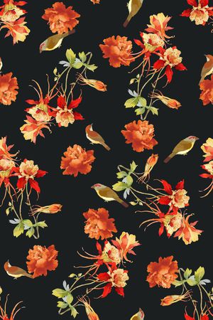 鸟印花华亿平台图片