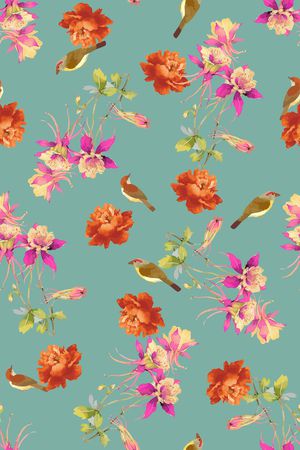 鸟印花华亿平台图片