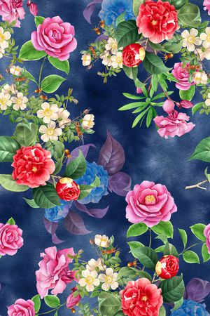 小碎花印花华亿平台图片