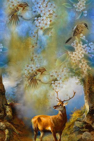 鹿印花华亿平台图片