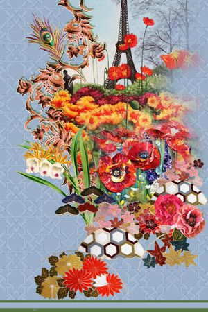 条纹印花华亿平台图片