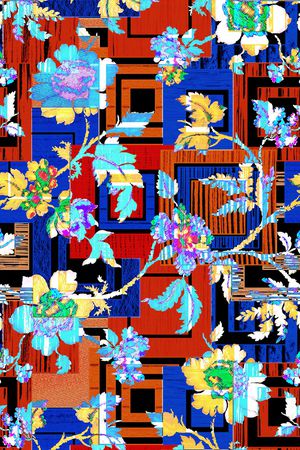 花卉印花华亿平台图片