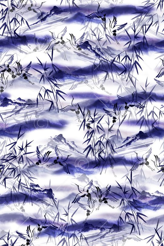 中国风印花华亿平台图片