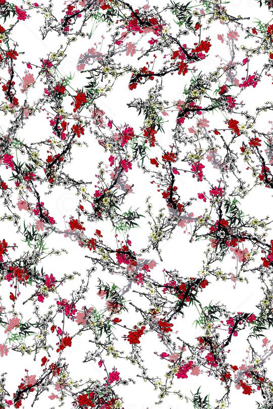 梅花印花华亿平台图片