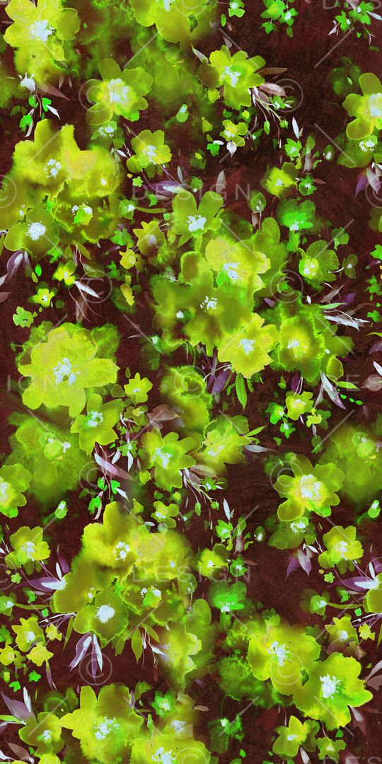 抽象花卉印花华亿平台图片