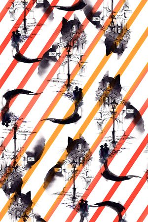 条纹印花华亿平台图片