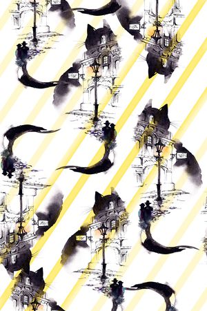 条纹印花华亿平台图片