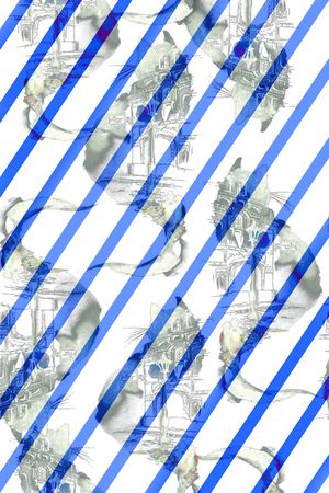 条纹印花华亿平台图片