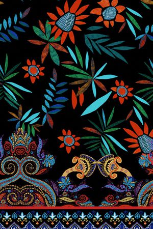 民族风印花华亿平台图片