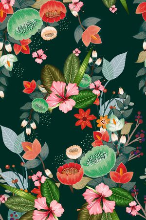 热带华亿平台印花华亿平台图片