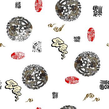 中国风印花华亿平台图片