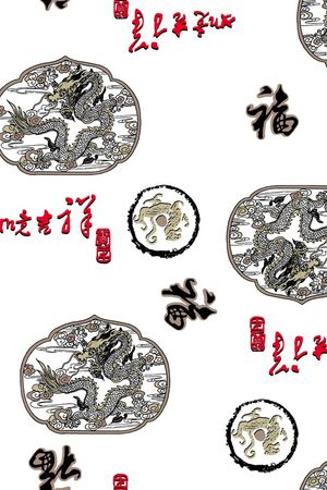 中国风印花华亿平台图片