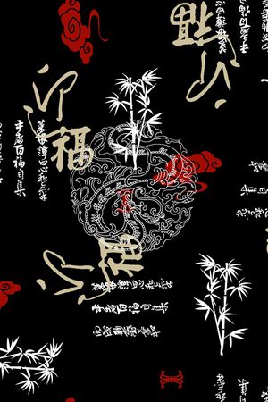 中国风印花华亿平台图片