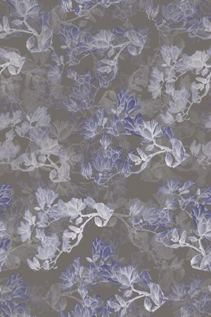 玉兰花印花华亿平台图片