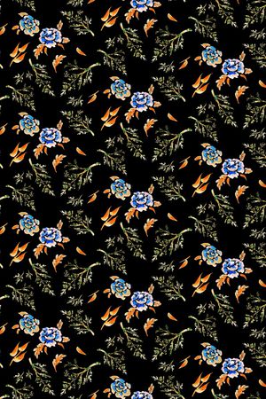 朦胧花卉印花华亿平台图片