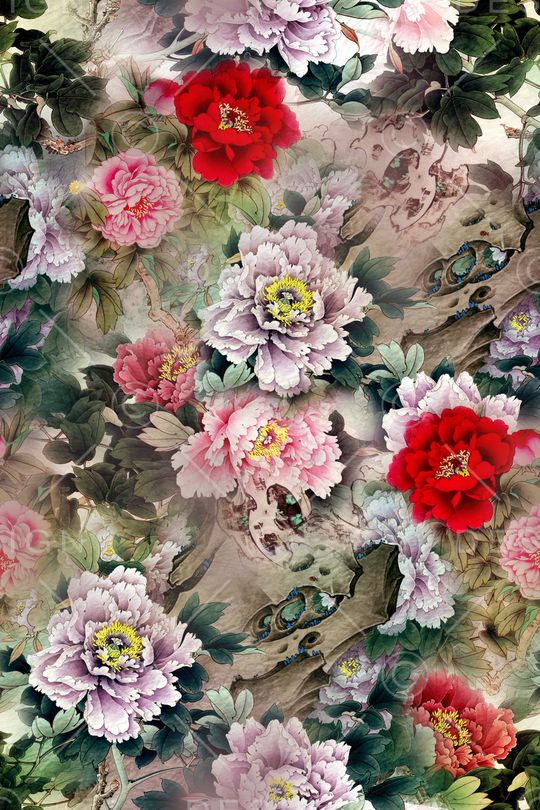 荷花印花华亿平台图片