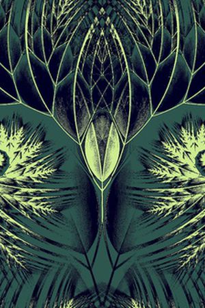 抽象花卉印花华亿平台图片