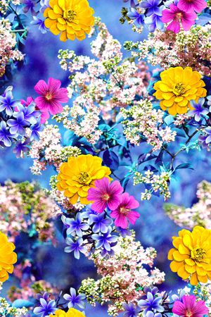 花卉印花华亿平台图片