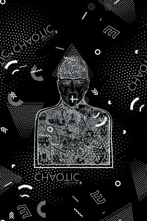 男装印花华亿平台图片