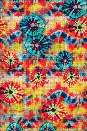 抽象花卉印花华亿平台图片