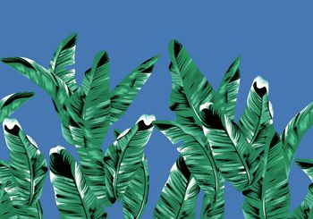 1031760-180321芭蕉叶回路蓝色