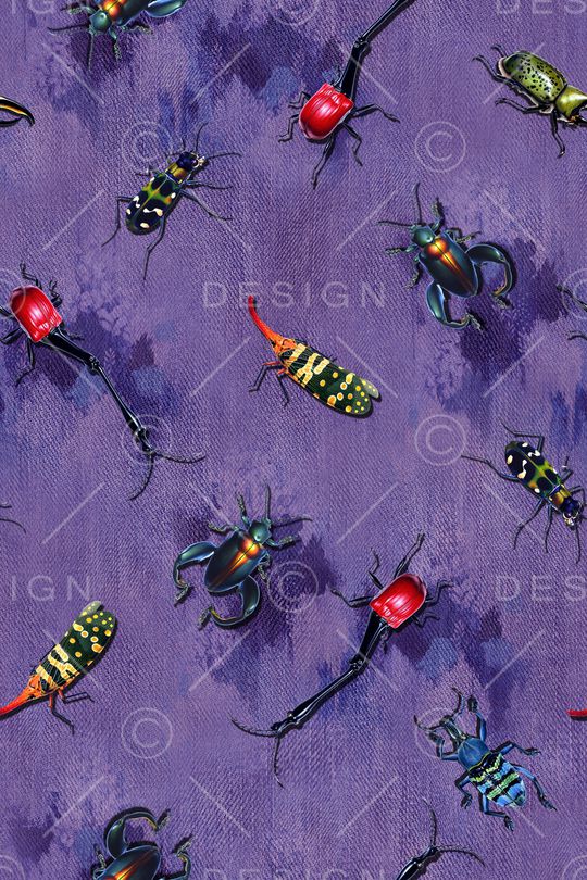 昆虫印花华亿平台图片