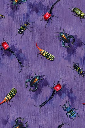 昆虫印花华亿平台图片