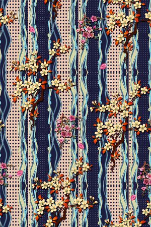 条纹印花华亿平台图片