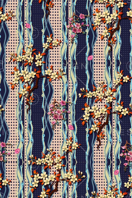 条纹印花华亿平台图片