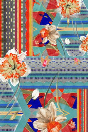 民族风印花华亿平台图片