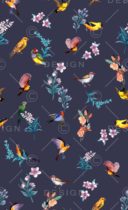 鸟印花华亿平台图片