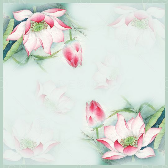 花卉印花华亿平台图片