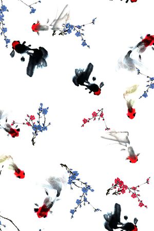 中国风印花华亿平台图片